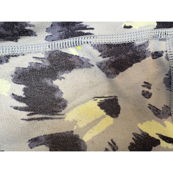 Aerie XL Chill Play Move Blue Leopard Print Cropped Leggings Pink Sides Mob Wife - Picture 10 of 10